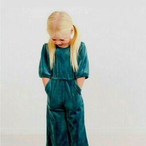 Hanna Andersson jumpsuit velvet girls’ 10